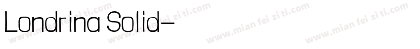 Londrina Solid字体转换